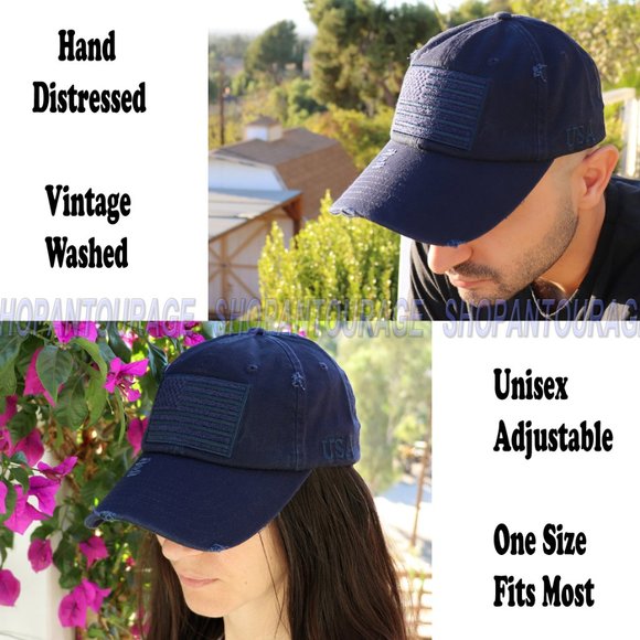 American Flag Unisex Vintage Baseball Hat : 6 Pack main image 9